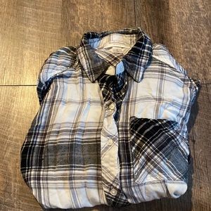 Extra soft maternity flannel with tie for belly